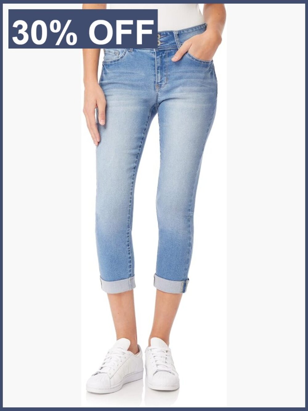 Ultra Crop Mid-Rise Insta Soft Juniors Jeans Size 28